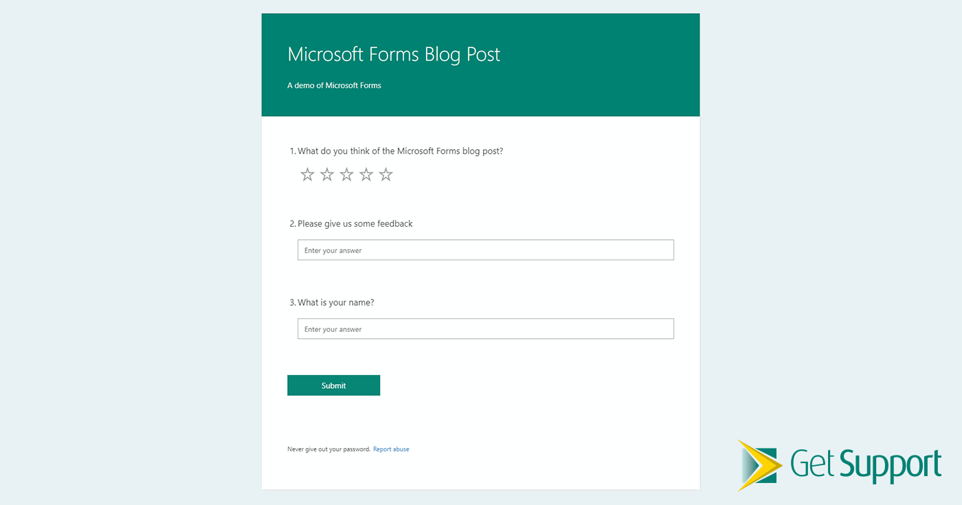 Examples Of Microsoft Forms